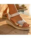 Fluchos Δερμάτινα Πέδιλα Platino 2139