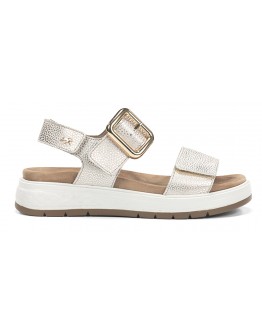 Fluchos Δερμάτινα Πέδιλα Μπεζ Taupe 2166