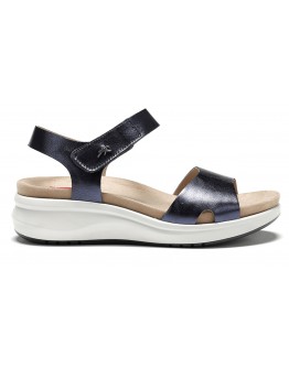 Fluchos Δερμάτινα Πέδιλα Μπλε Μεταλλικό 1475