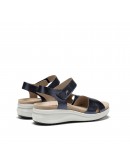 Fluchos Δερμάτινα Πέδιλα Μπλε Μεταλλικό 1475