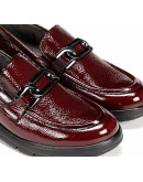 Fluchos Δερμάτινα Loafers Μπορντό 1794