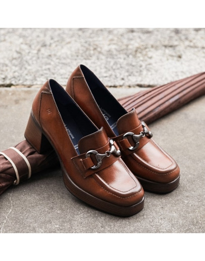 Dorking Δερμάτινα Loafers Καφέ 9155