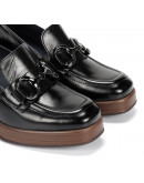 Dorking Δερμάτινα Loafers Μαύρα 9155