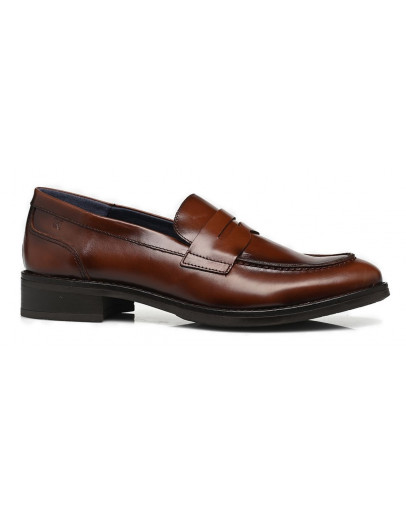 Dorking Δερμάτινα Loafers Καφέ 8710