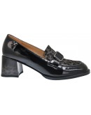 V 1969 Δερμάτινες Γόβες Λουστρίνι Μαύρες - Leopard 236