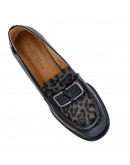 V 1969 Δερμάτινες Γόβες Λουστρίνι Μαύρες - Leopard 236