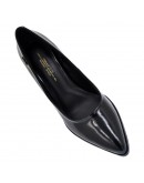 V 1969 Δερμάτινες Γόβες Λουστρίνι Μαύρες 2082