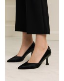 V 1969 Δερμάτινες Γόβες Λουστρίνι Μαύρες Me Poni 057618