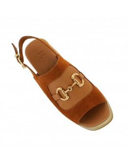 Mago Δερμάτινα Πέδιλα Camel 13826700