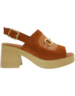 Mago Δερμάτινα Πέδιλα Camel 13826700