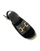 Mago Δερμάτινα Πέδιλα Μαύρα 13826700