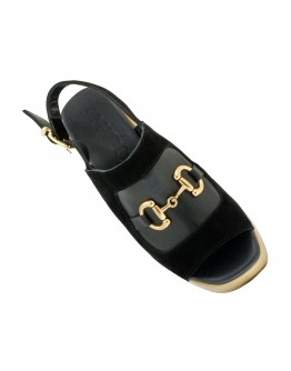 Mago Δερμάτινα Πέδιλα Μαύρα 13826700