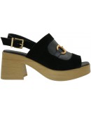 Mago Δερμάτινα Πέδιλα Μαύρα 13826700