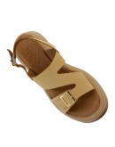 Mago Δερμάτινα Πέδιλα Nude 2422025