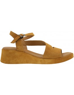 Mago Δερμάτινες Πλατφόρμες Camel 06112603