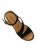 Mago Δερμάτινες Πλατφόρμες Μαύρες 06112603