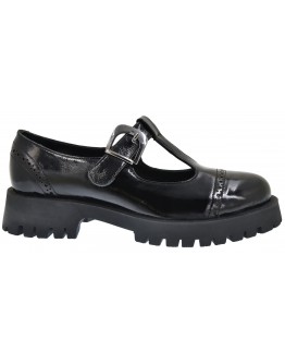 Mago Δερμάτινα Oxford Μαύρα 24601