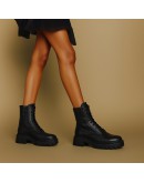 Mago Δερμάτινα Μποτάκια Μαύρα 24106