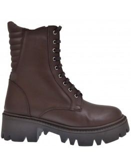 Mago Δερμάτινα Μποτάκια Καφέ 24106