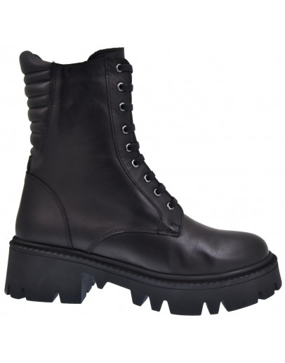 Mago Δερμάτινα Μποτάκια Μαύρα 24106