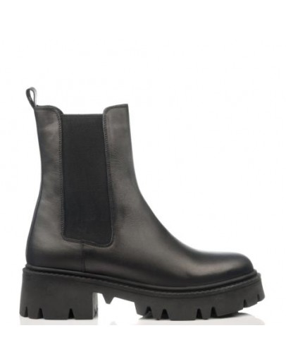 Mago Δερμάτινα Μποτάκια Μαύρα 24107