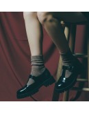 Mago Δερμάτινα Oxford Μαύρα 24601