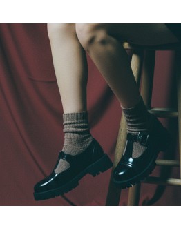 Mago Δερμάτινα Oxford Μαύρα 24601