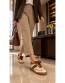 MLV Δερμάτινα Sneakers Μπεζ Amber 05