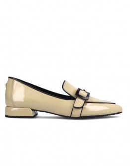 MLV Δερμάτινα Loafers Μπεζ Lea 119