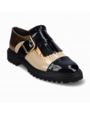 MLV Δερμάτινα Loafers-Oxford Μαύρα Riana 02