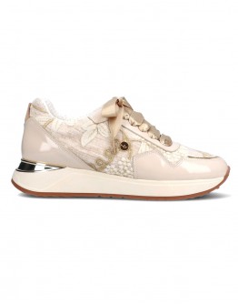 MLV Δερμάτινα Sneakers Μπεζ Amanda 20