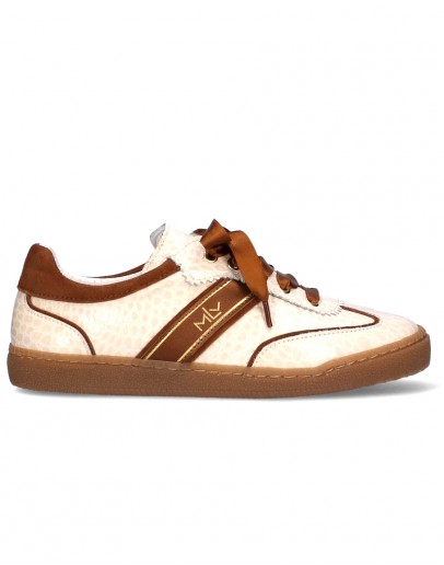 MLV Δερμάτινα Sneakers Μπεζ Amber 05