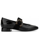 MLV Δερμάτινα Loafers Μαύρα Lea 127