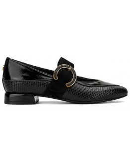 MLV Δερμάτινα Loafers Μαύρα Lea 127