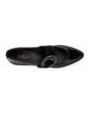 MLV Δερμάτινα Loafers Μαύρα Lea 127
