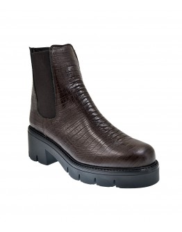 Mourtzi Δερμάτινα Μποτάκια Καφέ 40804