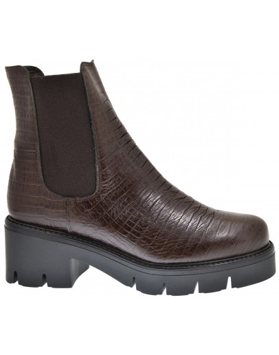 Mourtzi Δερμάτινα Μποτάκια Καφέ 40804