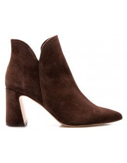 Mourtzi Δερμάτινα Μποτάκια Καφέ 71405