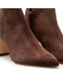 Mourtzi Δερμάτινα Μποτάκια Καφέ 71405