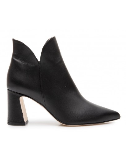 Mourtzi Δερμάτινα Μποτάκια Μαύρα 71405