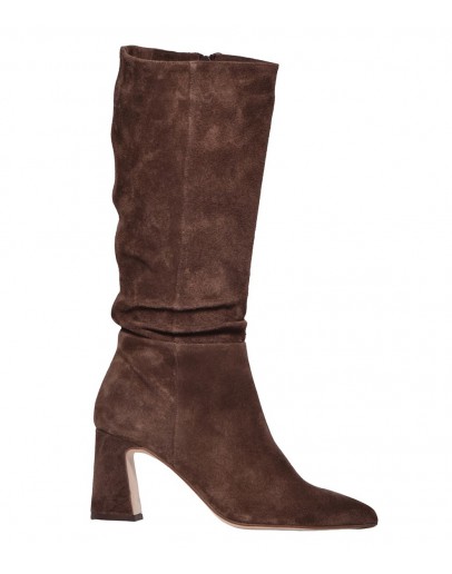 Mourtzi Δερμάτινες Μπότες Καφέ 71425