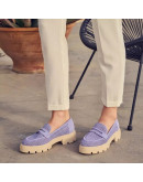 Mourtzi Loafers Δερμάτινα Λιλά  78521