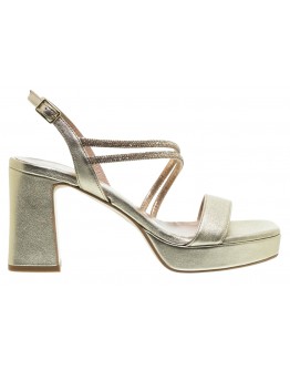 Mourtzi Δερμάτινα Πέδιλα Χρυσά 553G20
