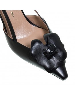 Mourtzi Δερμάτινες Γόβες Μαύρες 71614