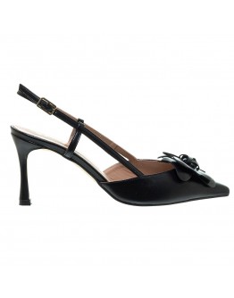 Mourtzi Δερμάτινες Γόβες Μαύρες 71614