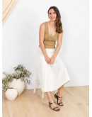 Oh My Sandals Δερμάτινα Πέδιλα Flat Καφέ 5893