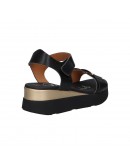 Oh My Sandals Δερμάτινες Πλατφόρμες Μαύρες 5672