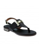 Oh My Sandals Δερμάτινα Πέδιλα Flat Καφέ 5860