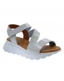 Oh My Sandals Δερμάτινες Πλατφόρμες Λευκές 5955
