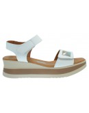 Oh My Sandals Δερμάτινες Πλατφόρμες Λευκές 5972